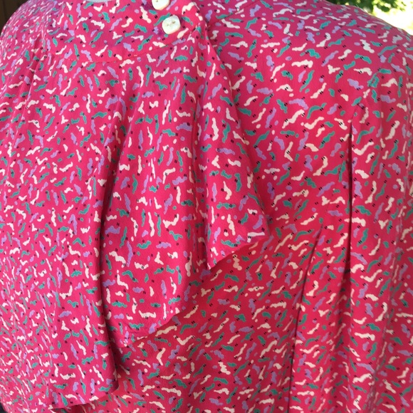 Two piece pink skirt and blouse set handmade - Picture 4 of 7